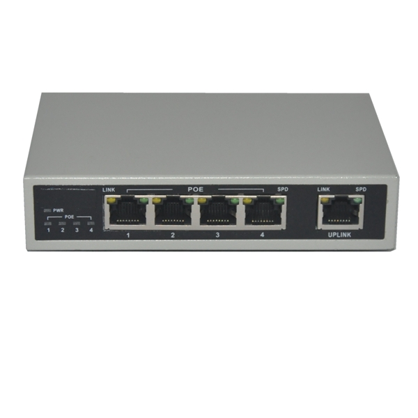 5 RJ-45 10/100M ports POE switch with power adapter